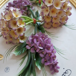 Картина «Гортензия с розами», фарфор